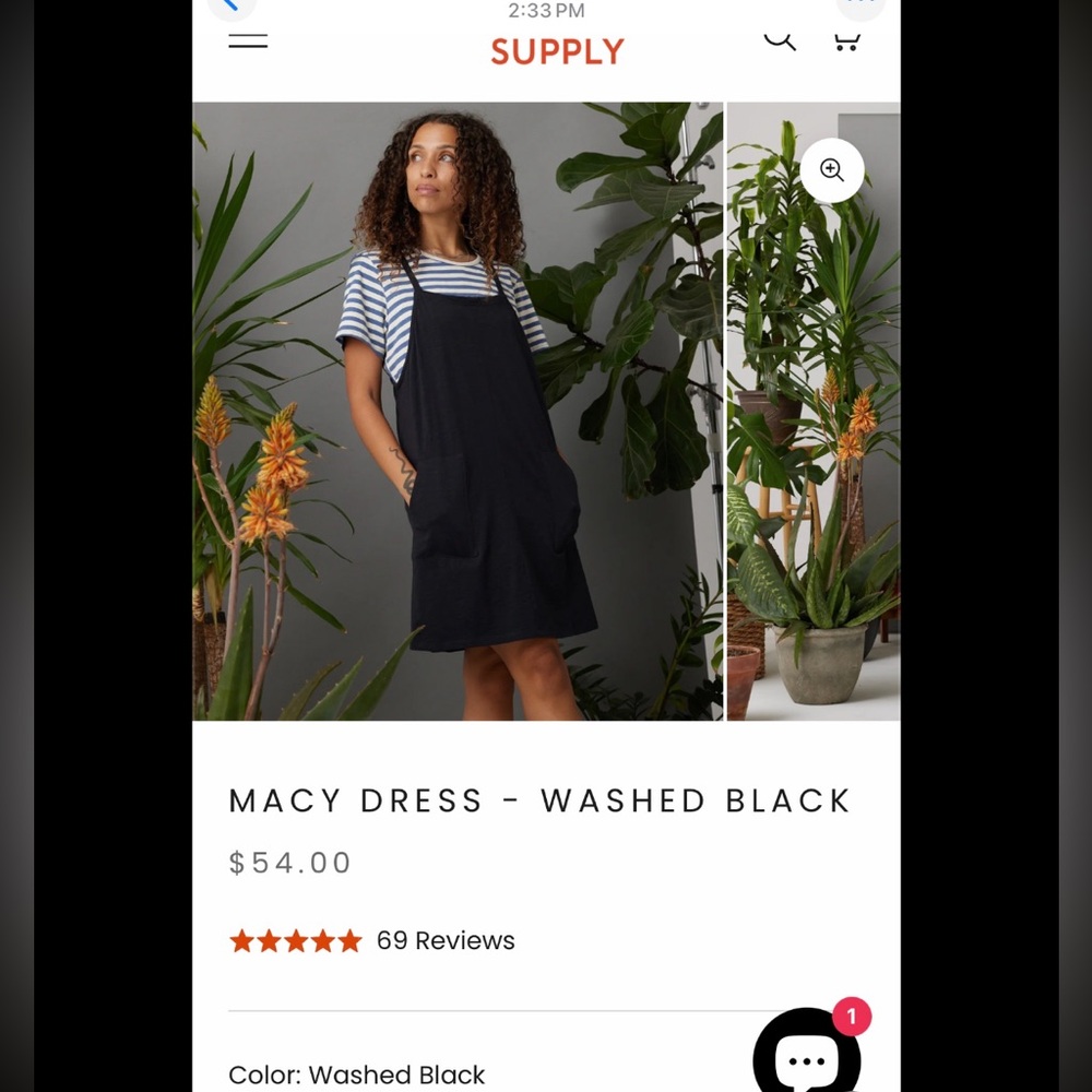 New NWT KNOWN SUPPLY Macy knit dress in Black M